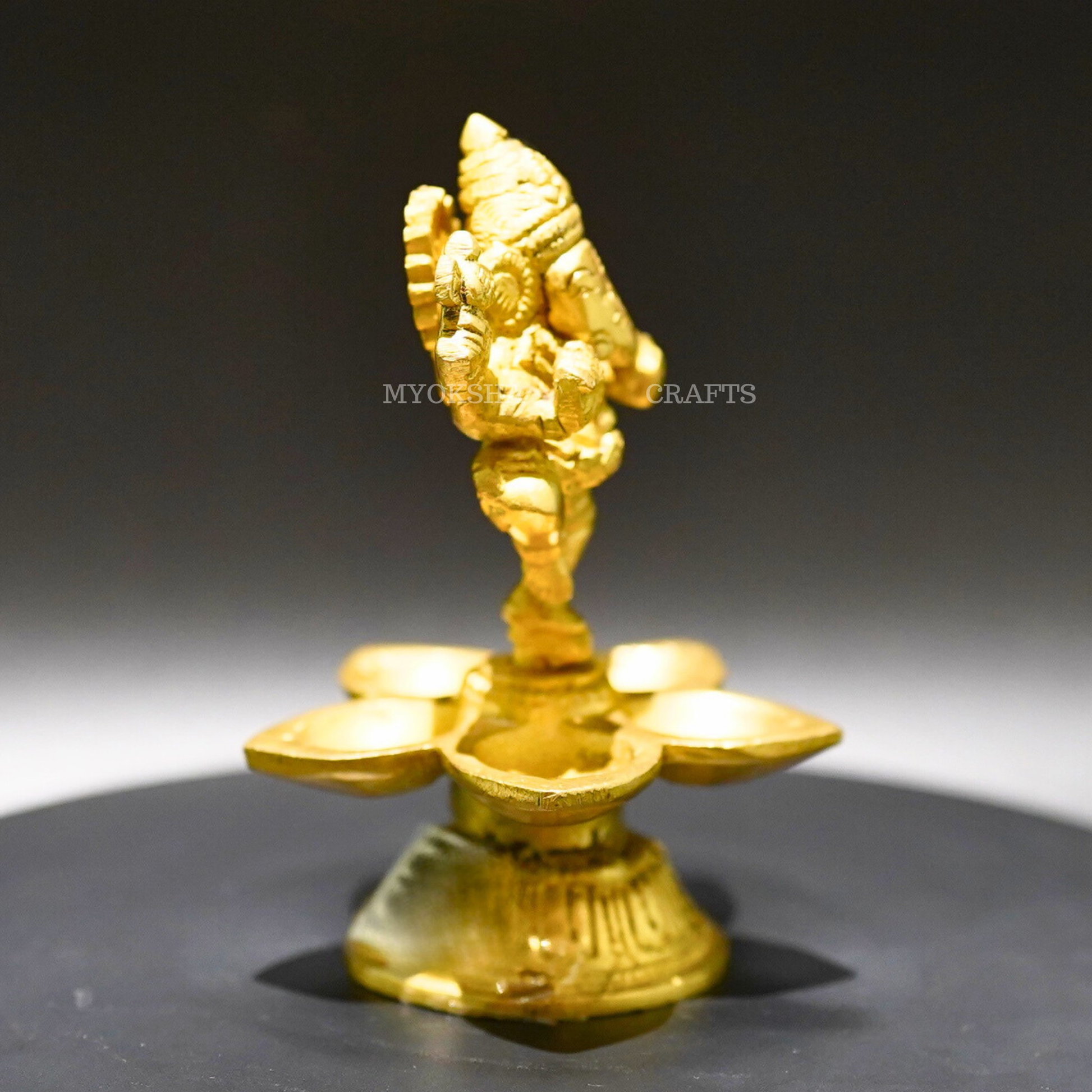 Brass Ganesha Deepa - 2