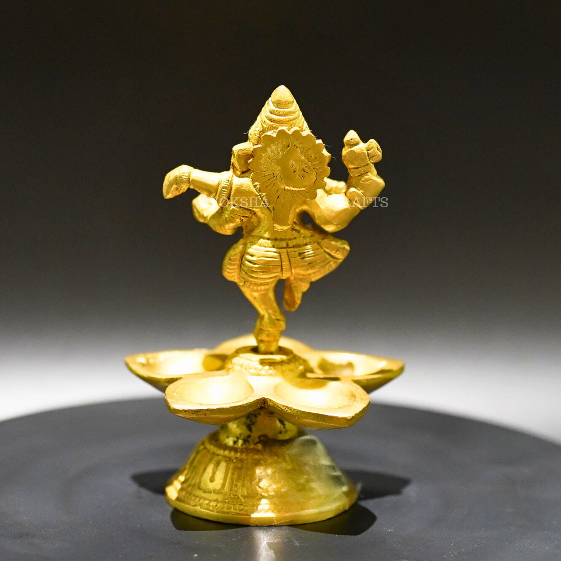 Brass Ganesha Deepa - 3