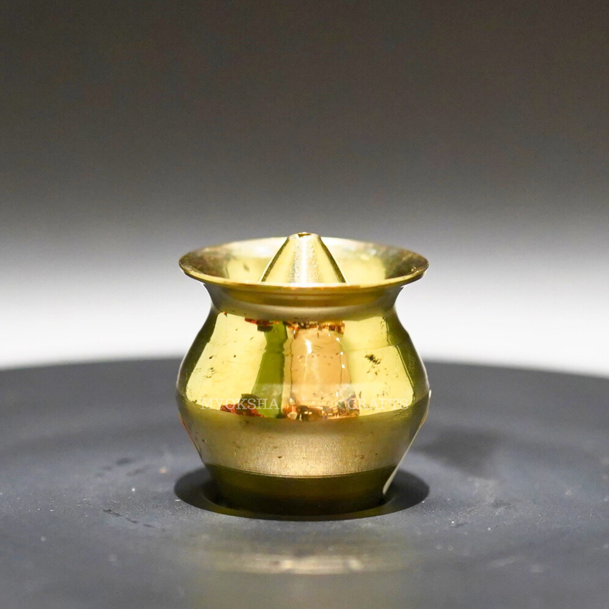 Brass Kalash Agarbatti Holder - Divine Fragrance and Prosperity for Homes - 1