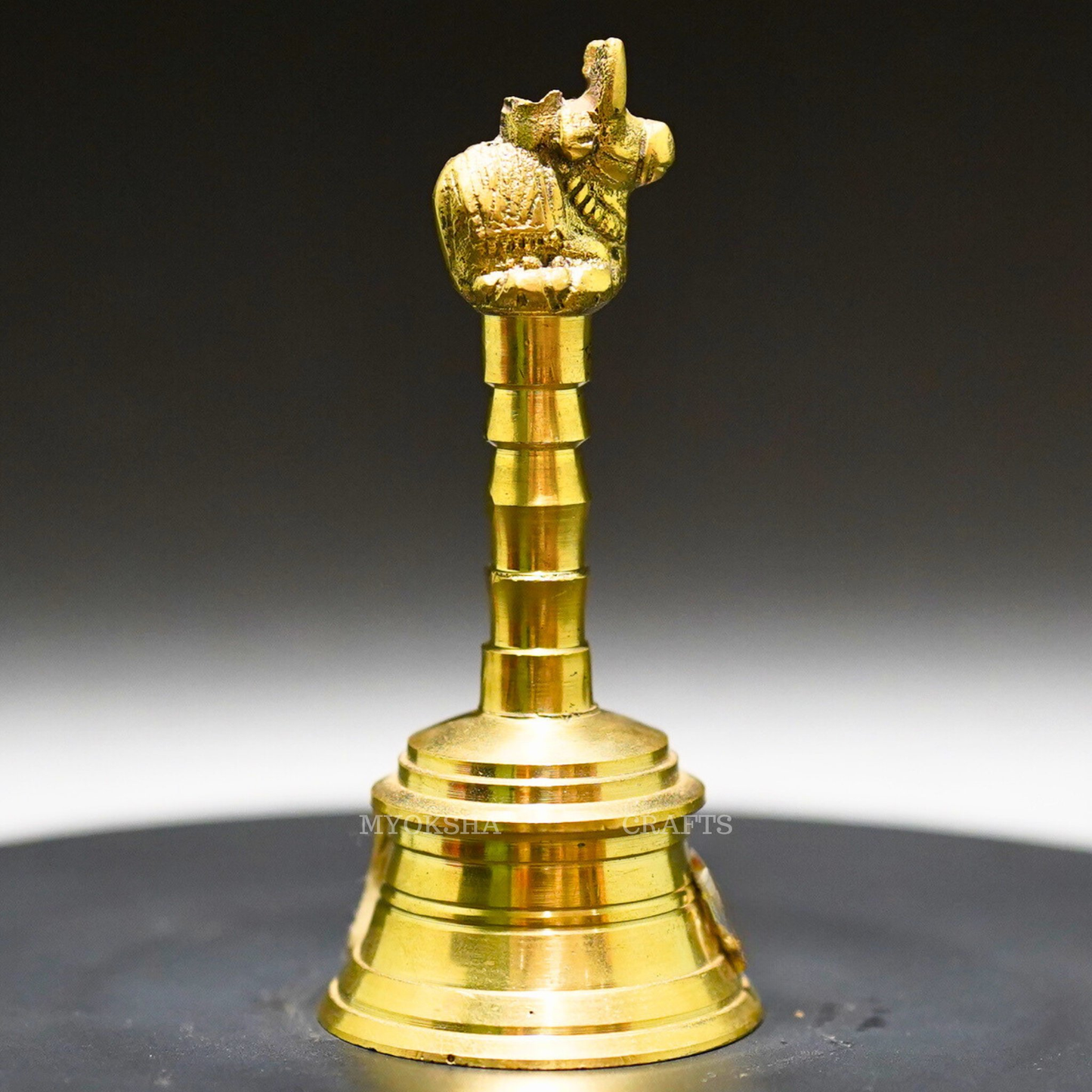 Brass Nandi Sitting Bell - Divine Melodies for Homes - Swadesiicart