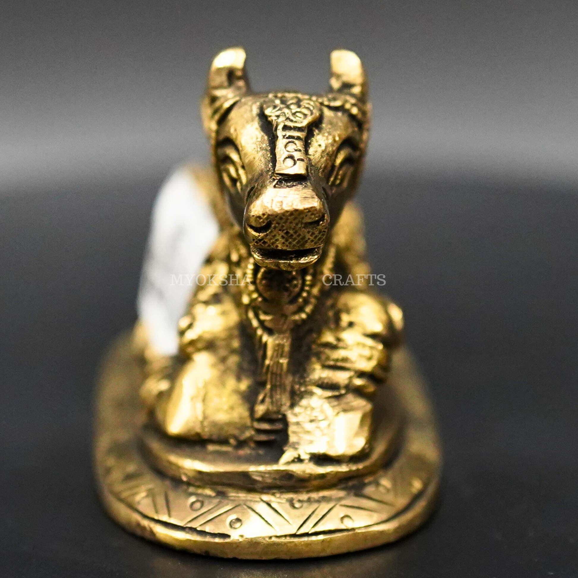 Brass Nandi Idol - Swadesiicart