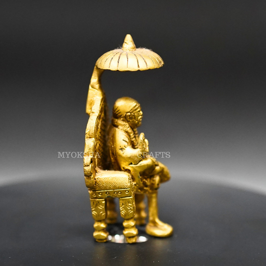Brass Simhasan Sai Baba: A Divine Treasure for Your Homes - 2