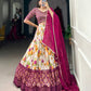 Lorenvalley Fashion Multicolor Tasar Silk Floral and Patola Print with Foil Work Lehenga Choli with Dupatta | Swadesiicart
