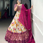 Lorenvalley Fashion Multicolor Tasar Silk Floral and Patola Print with Foil Work Lehenga Choli with Dupatta | Swadesiicart