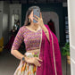 Lorenvalley Fashion Multicolor Tasar Silk Floral and Patola Print with Foil Work Lehenga Choli with Dupatta | Swadesiicart