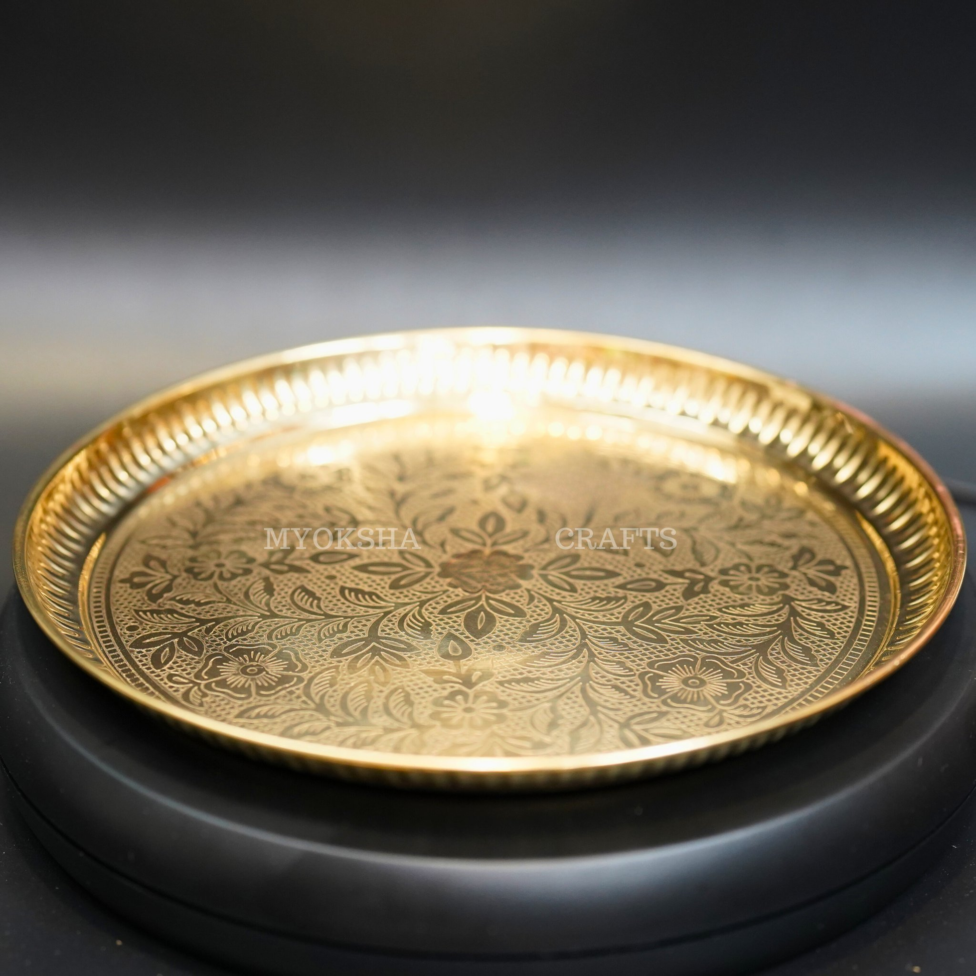 Brass Design Plate - Swadesiicart