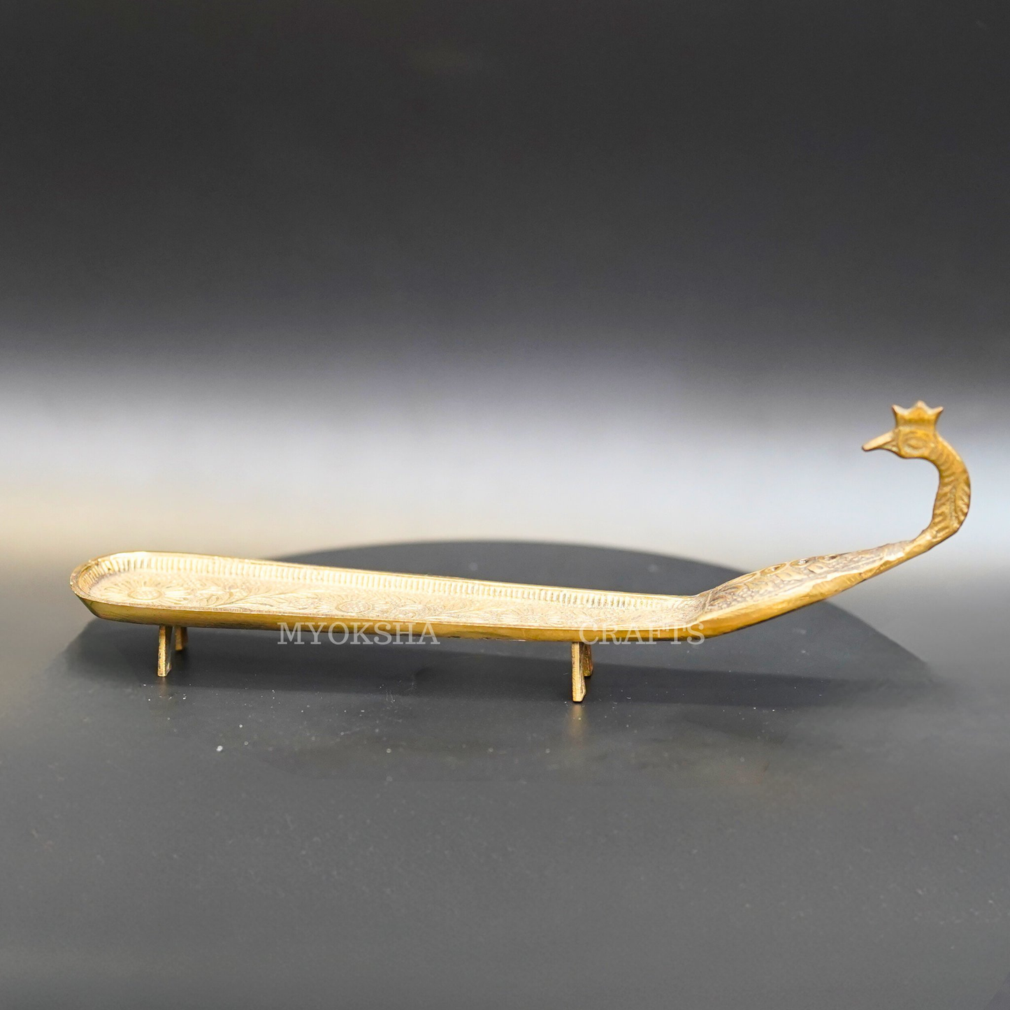 Brass Peacock Agarbatti Holder - Swadesiicart