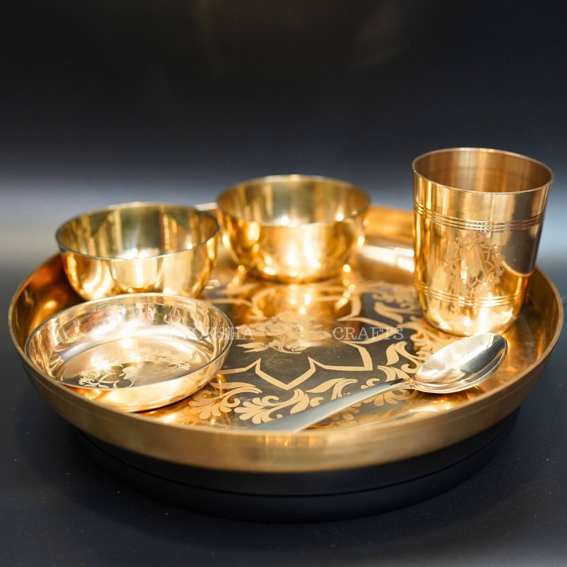 Bronze Thali Set - Swadesiicart
