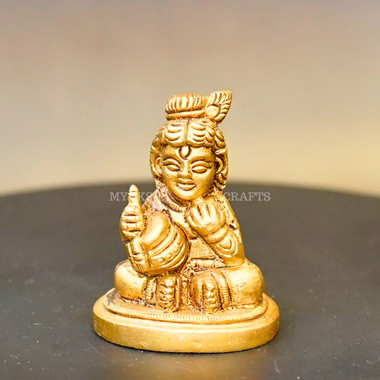 Brass Bala Krishna Idol - 1