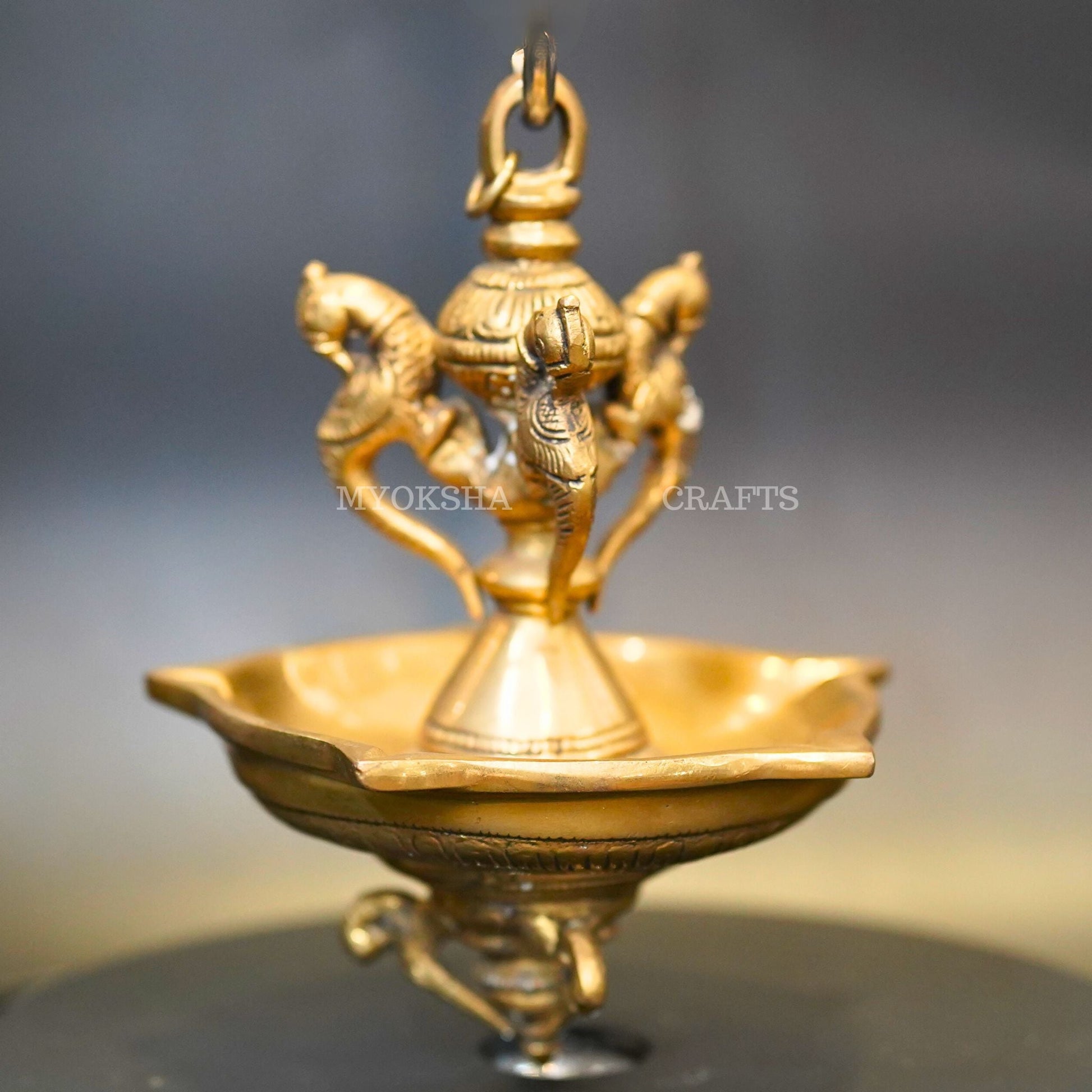 Brass Hanging Diya - Swadesiicart