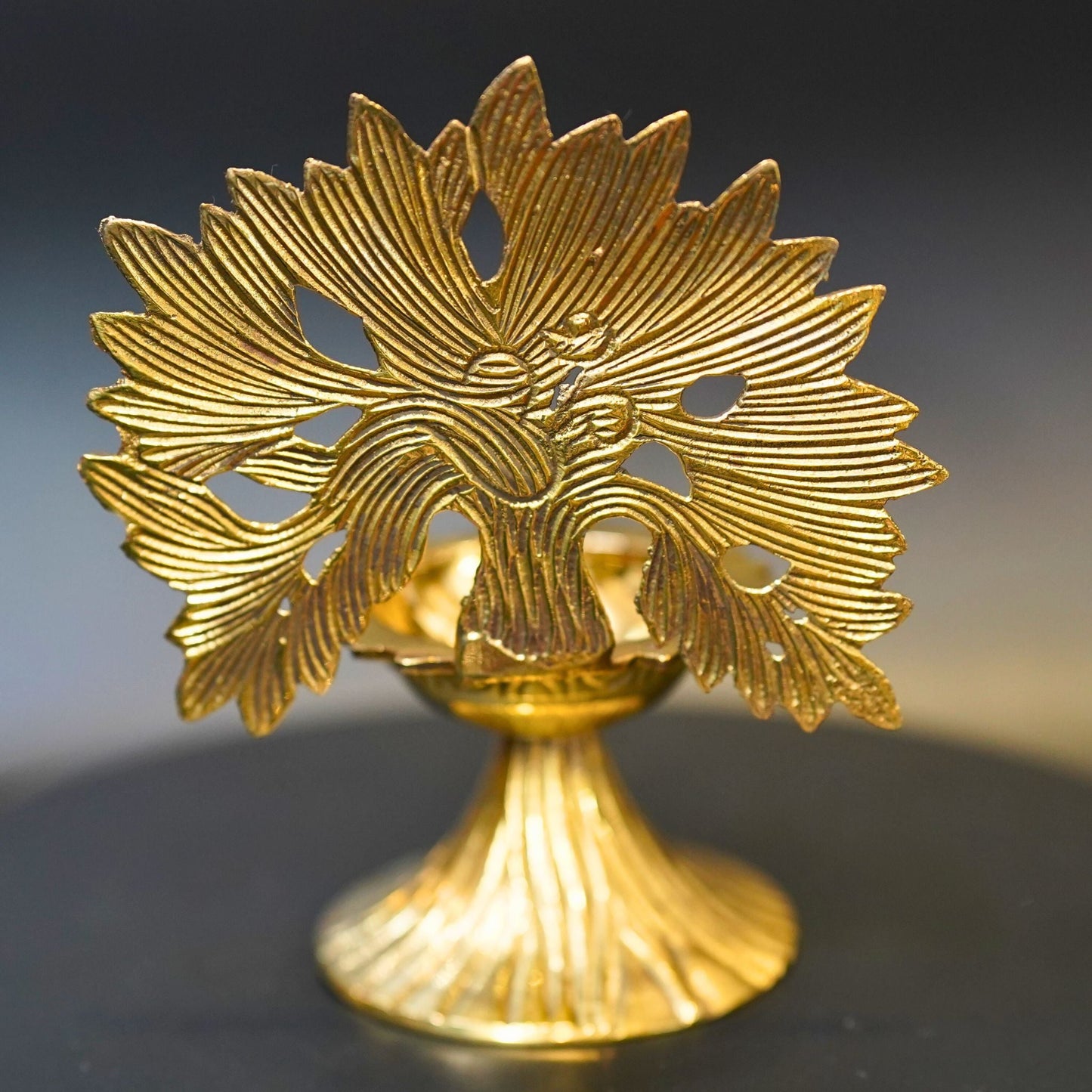 Brass Tree Design Diya - Swadesiicart