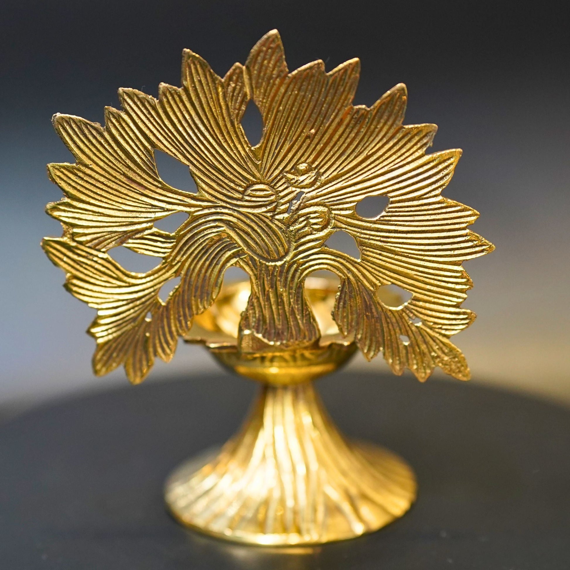 Brass Tree Design Diya - Swadesiicart