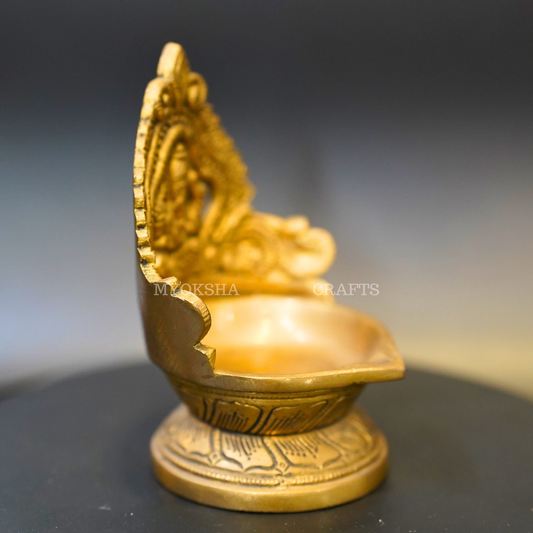 Brass Ganesha Diya - Swadesiicart