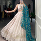 Lorenvalley Fashion Offwhite Pure Rayon Lace Touch Up Lehenga Choli with Dupatta | Swadesiicart