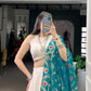 Lorenvalley Fashion Offwhite Pure Rayon Lace Touch Up Lehenga Choli with Dupatta | Swadesiicart