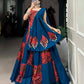 Lorenvalley Pure Cotton Plain And Printed With Foil Work Lehenga Choli with Dupatta | Swadesiicart
