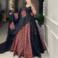 Lorenvalley Pure Cotton Printed And Over All Mirror Work With Gotta Patti Touchup Lehenga Choli with Dupatta | Swadesiicart