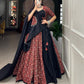 Lorenvalley Pure Cotton Printed And Over All Mirror Work With Gotta Patti Touchup Lehenga Choli with Dupatta | Swadesiicart