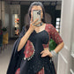Lorenvalley Pure Cotton Printed And Over All Mirror Work With Gotta Patti Touchup Lehenga Choli with Dupatta | Swadesiicart