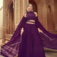 Anaita Purple Georgette Lehenga Choli With Hand Work
