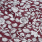 Gleaming Dark Maroon Kalamkari Cotton Linen Printed Saree By Gayathri Reddy Designer Studio | Swadesiicart