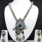 Tehzeeb Creations Women's Silver Colour Oxidised Necklace And Earring Bansuri Design - Swadesiicart