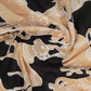 Black And Beige Combo Colour Pichwai Print Crocia Mulmul Cotton Saree By Gayathri Reddy Designer Studio | Swadesiicart