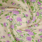 Block Print Baby Lime Yellow Coloured Mulmul Cotton Saree By Gayathri Reddy Designer Studio | Swadesiicart
