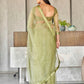 Tikhi Imli Sequinned Organza Saree | Swadesiicart