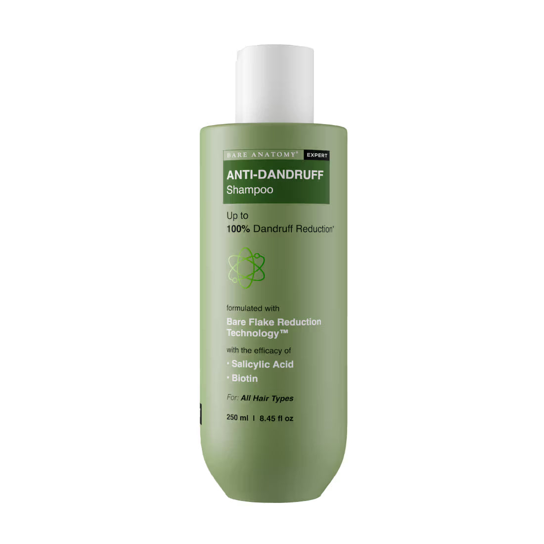 Bare Anatomy Expert Anti-Dandruff Shampoo with Salicylic Acid & Biotin | Swadesiicart