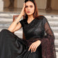 Tikhi Imli Sequinned Satin Heavy Work Saree | Swadesiicart
