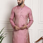 Sojanya Ethnic Motifs Jacquard Silk Cotton Kurta | Swadesiicart