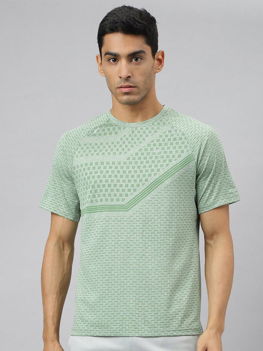 Alcis Men Anti-Static Slim-Fit Round Neck Swadesiicartnce Running T-Shirt | Swadesiicart