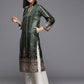 Ahalyaa Women's Traditional wear Kurta - Dark Green | Swadesiicart