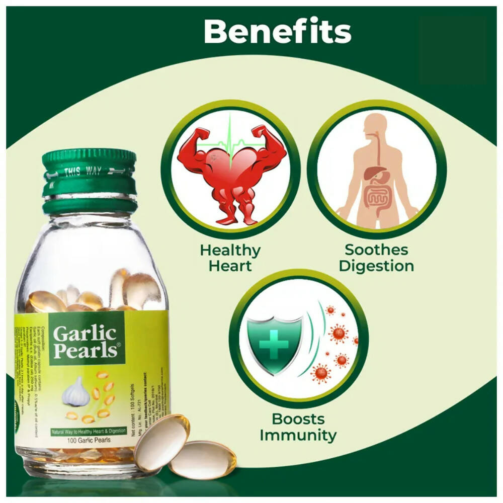 Sun Pharma Garlic Pearls Capsules - Swadesiicart