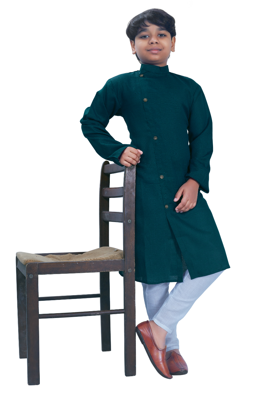 DEIANA'S Casual Designer Kurta Pyjama Set For Boys And kids (Green) | Swadesiicart