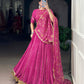 Lorenvalley Fashion Pink Georgette Bandhej Print and Embossed Design Lace with Gota Patti Touch Up Lehenga Choli with Dupatta - Swadesiicart