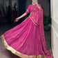 Lorenvalley Fashion Pink Georgette Bandhej Print and Embossed Design Lace with Gota Patti Touch Up Lehenga Choli with Dupatta - Swadesiicart