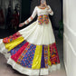 Lorenvalley Fashion White Pure Rayon Multi Colour Patch With Lace Touch Up Lehenga Choli - Swadesiicart