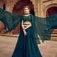 Anaita Teal Green Georgette Lehenga Choli With Hand Work