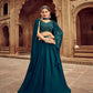Anaita Teal Green Georgette Lehenga Choli With Hand Work