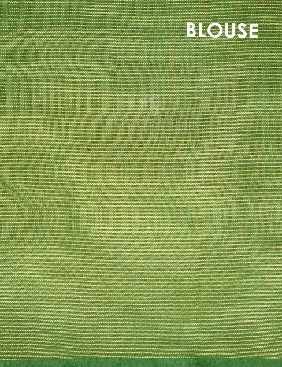 Baby Pink Colour With Leaf Green Blouse Cotton Brasso Saree By Gayathri Reddy Designer Studio | Swadesiicart