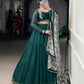 Lorenvalley Fashion Green Marble Lace Touch Up Lehenga Choli with Dupatta | Swadesiicart