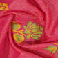 Baby Pink Colour With Leaf Green Blouse Cotton Brasso Saree By Gayathri Reddy Designer Studio | Swadesiicart