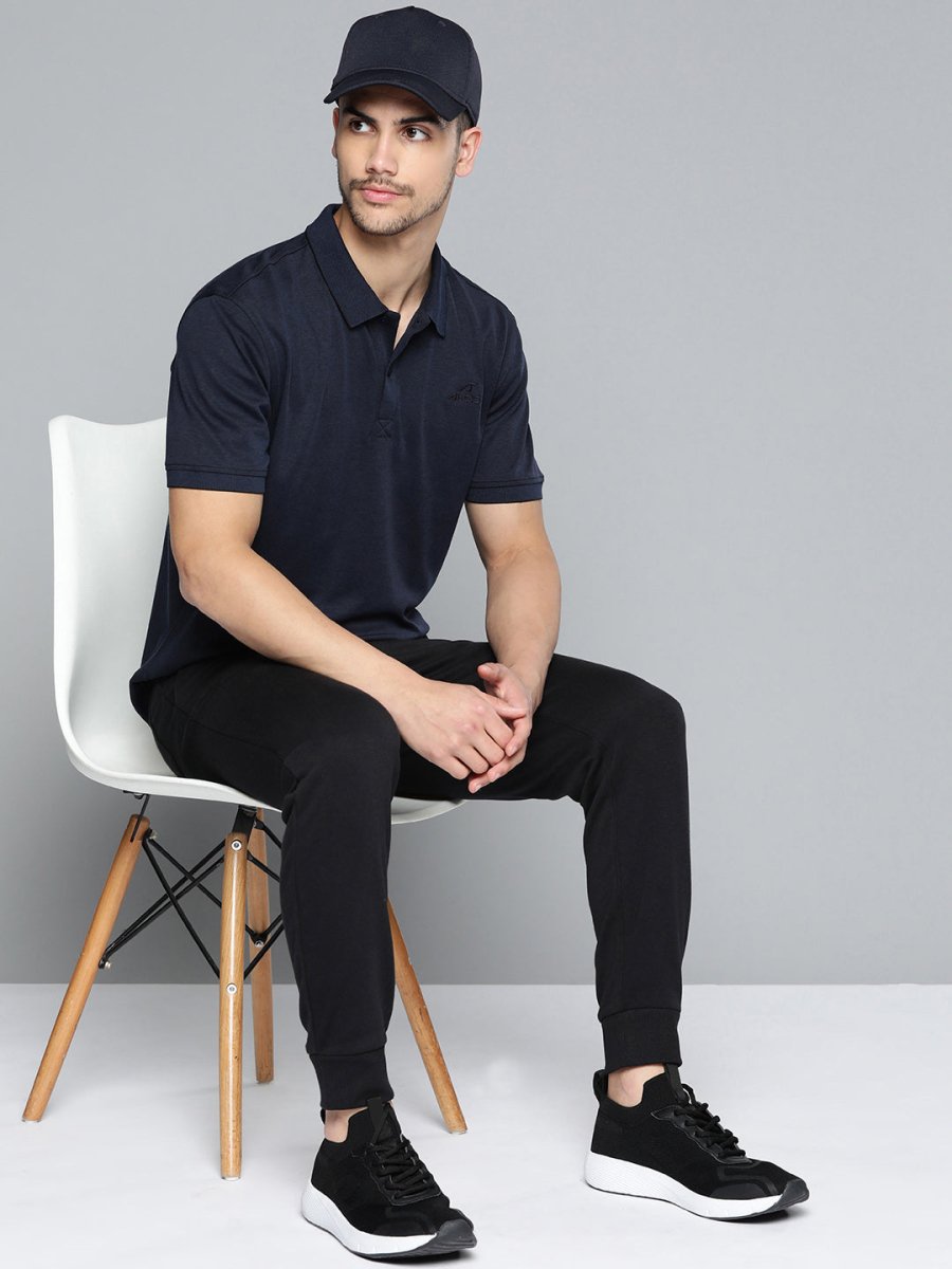 Alcis Men Polo Collar Anti Static Slim Fit Sports T-shirt | Swadesiicart