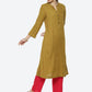 Biba Women Striped A-Line Kurta - Swadesiicart