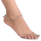 AanyaCentric Silver Plated Traditional Anklets Payal - Classic and Stylish for Women and Girls