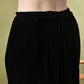 Myshka Women's Black Velvet Kurta Pant With Dupatta Set - Swadesiicart