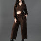 Myshka Women's Coffe Co-Ord Set - Swadesiicart