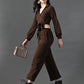 Myshka Women's Coffe Co-Ord Set - Swadesiicart